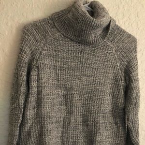 light grey knit sweater